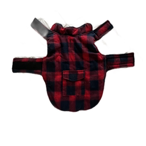 Kuoser Dog Winter Coat, Reversible Dog Jacket Red Plaid - Picture 2 of 4